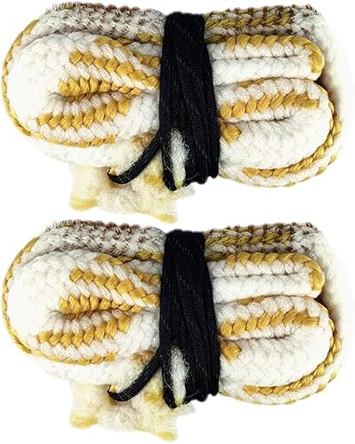 Kit de limpieza de serpiente, limpiador de orificios, calibre para rifle, escopeta, pistola, cañón, cuerda, cepillo, suministros 2 unids calibre 16GA