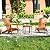 Tangkula 3 Pieces Adirondack Chair Set, Outdoor Wood Furniture Set with 2 Folding Lounge Chairs & Side Table, Widened Armrest, Slatted Design, All Weather Conversation Set for Garden Patio Backyard