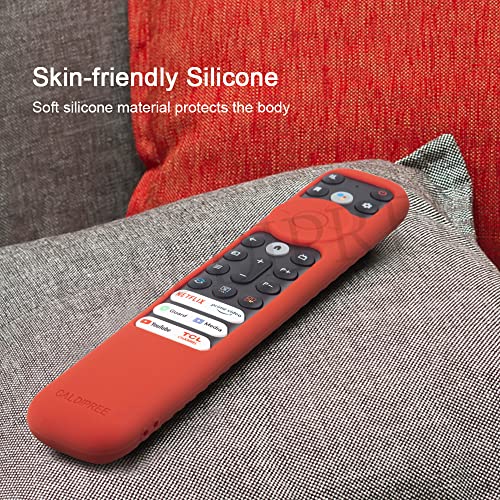 Image of Silicone Remote Cover Case Pouch Sleeve Compatible for TCL iFFALCON Smart LED TV Remote Cover with Loop (Grey)