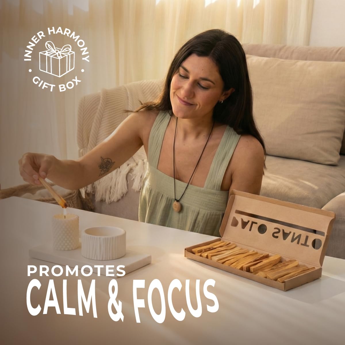Palo Santo Sticks 20-Pack dal Perù (non Ecuador) per sbavature e meditazione
