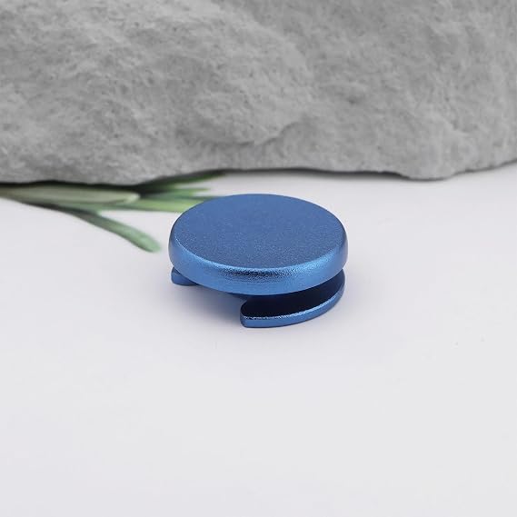 1pc Joystick Cap Metal Buttons Replacement Thumb Pad Cap Analog Compatible with Nintendo New 3DS 2DS XL LL Blue Metal Thumbstick Grip
