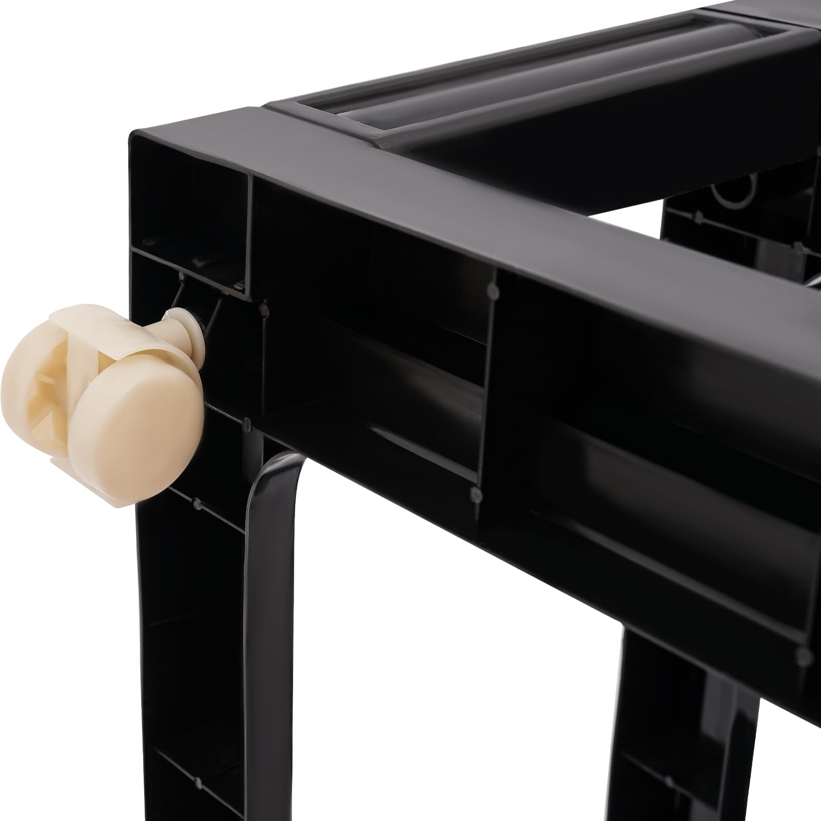 Cassettiera a 5 animali, in plastica PP, con 4 ruote, per cucina, bagno, soggiorno, ufficio, corridoio, trasparente, 40 x 33 x 98 cm