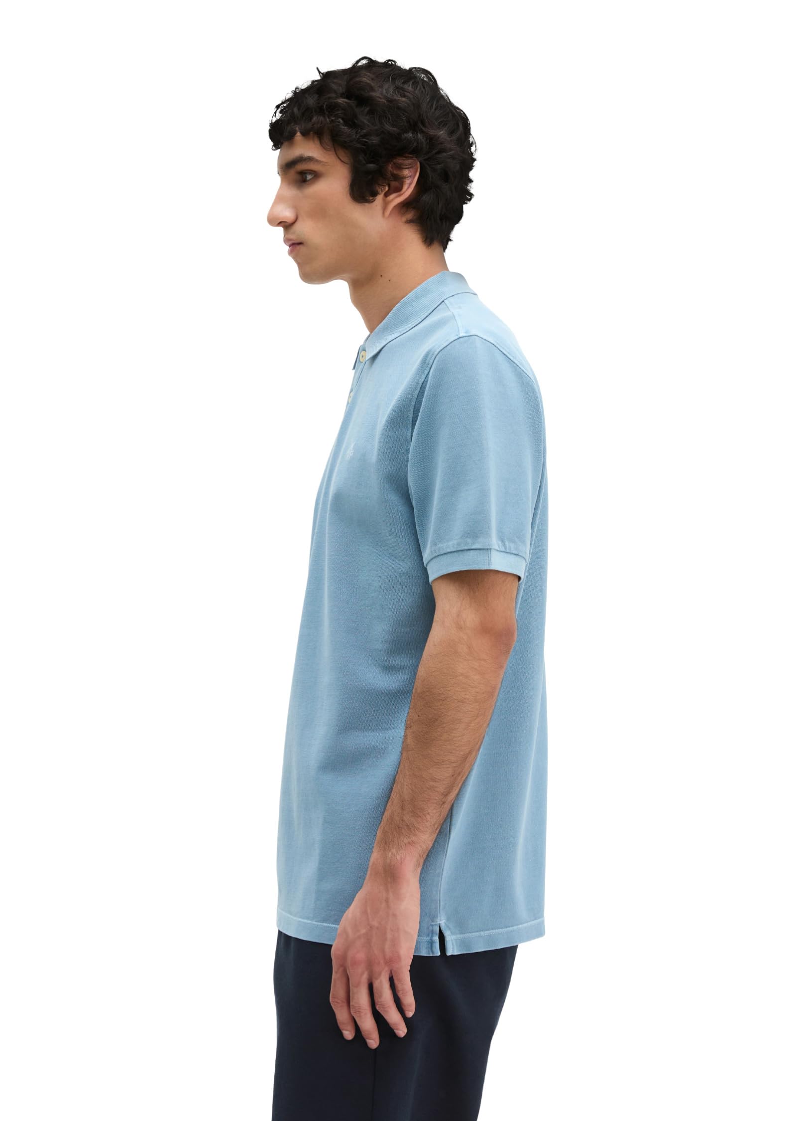 Marc OߴPolo Polo de manga corta Hombre de algodón orgánico con estructura de piqué