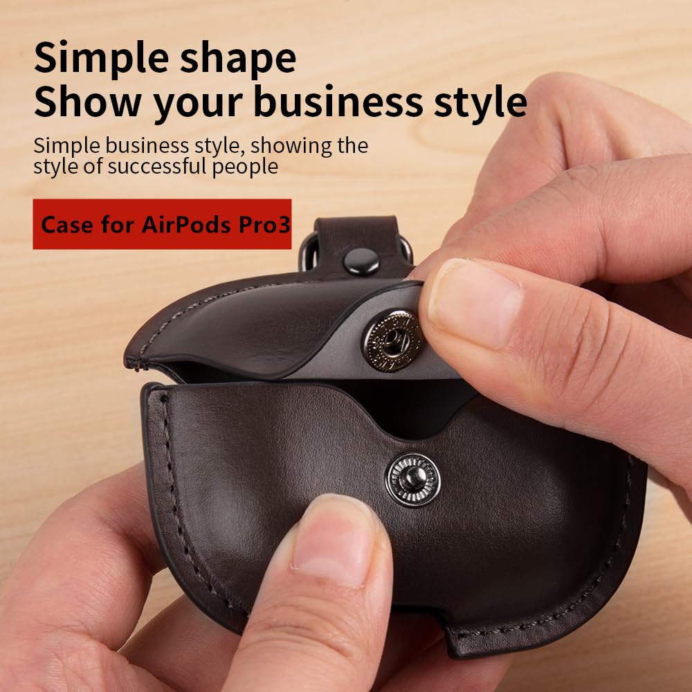 Amazon.co.jp: Airpods Pro3 ケース レザー キーチェーン付き