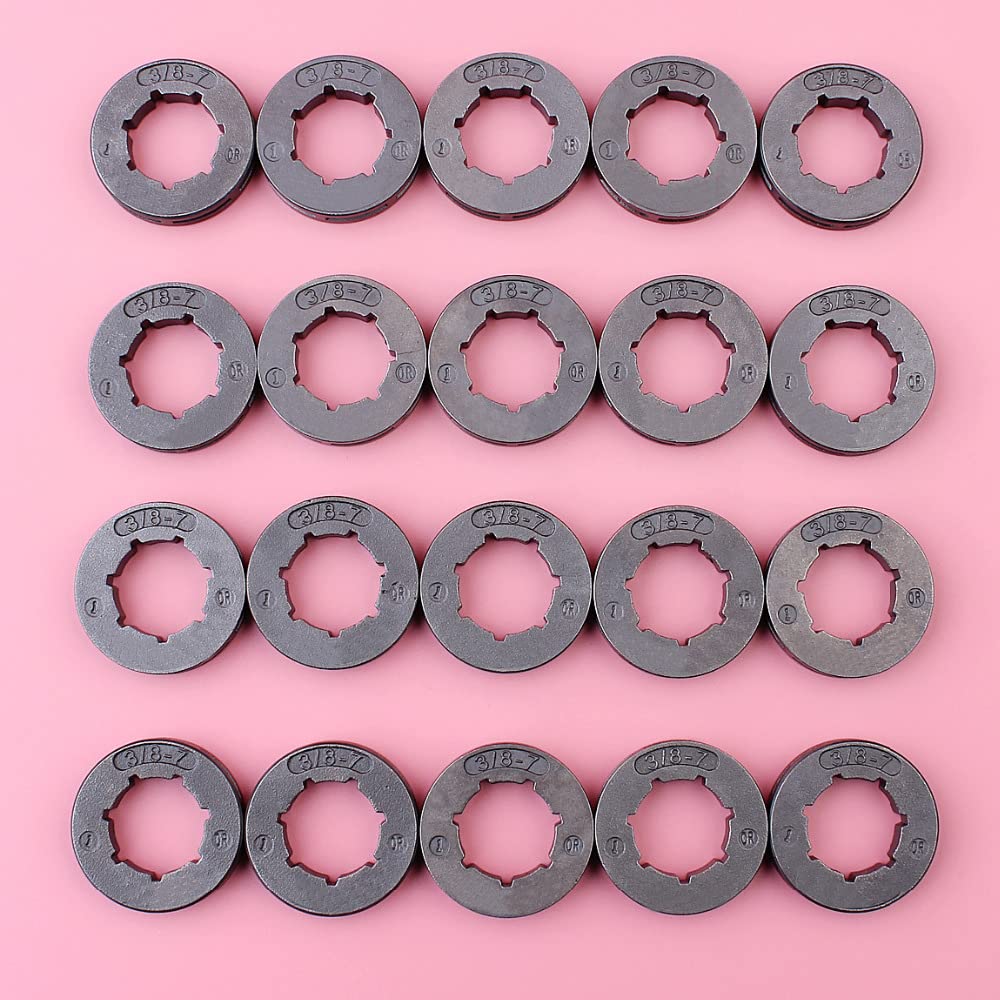 Lote de 20 piñones for Motosierra 028, 034, 029, 036, 039, MS290, MS310, MS360, MS390, Paso de 3/8", 7 Dientes, Estriado pequeño de 19 mm.