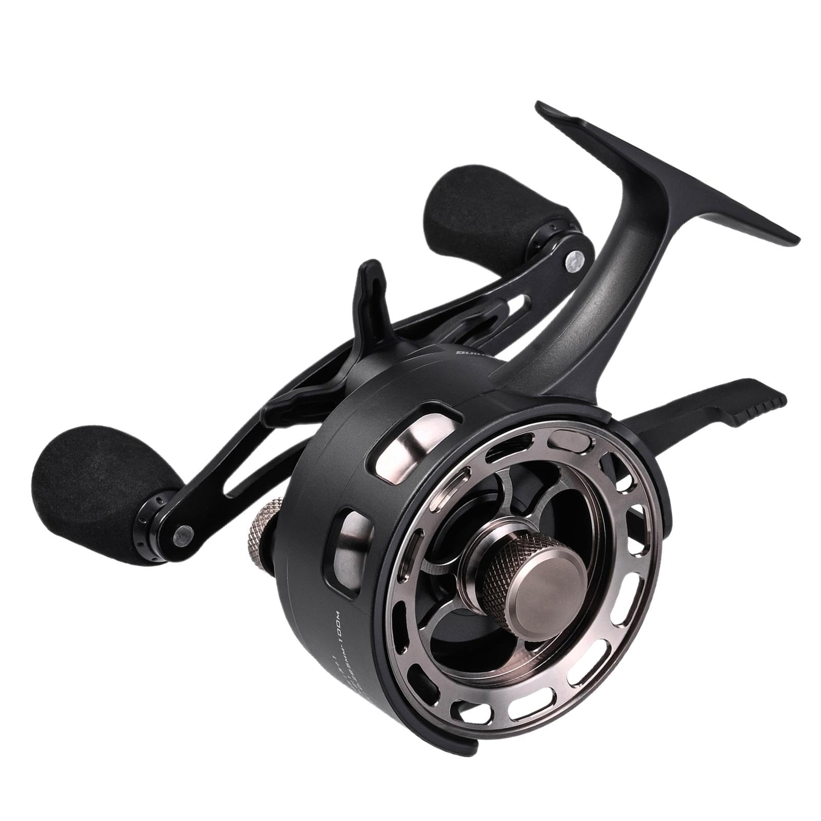 Carrete de pesca en hielo | Carrete de freespool en línea | Equipo de pesca resistente al desgaste, carrete de pesca en hielo de gran diámetro con carrete de metal resistente al desgaste 3+1 Bb