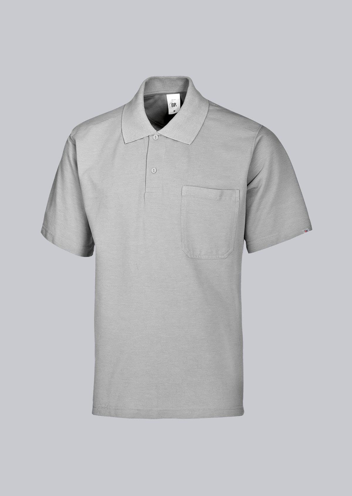 Polo manga 1/2 transpirable de 220g y tejido mixto resistente gris 2