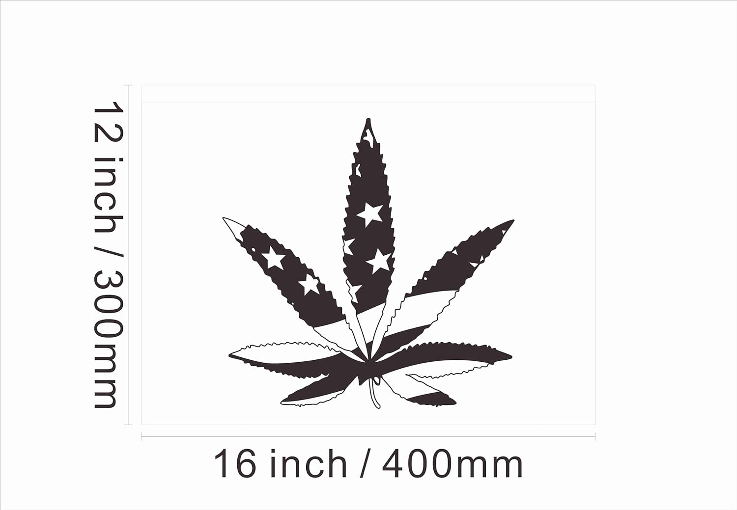 220027 Marijuana Hemp Leaf US Flag Shop Store Display LED Night Light Neon Sign (16" X 12", Yellow)