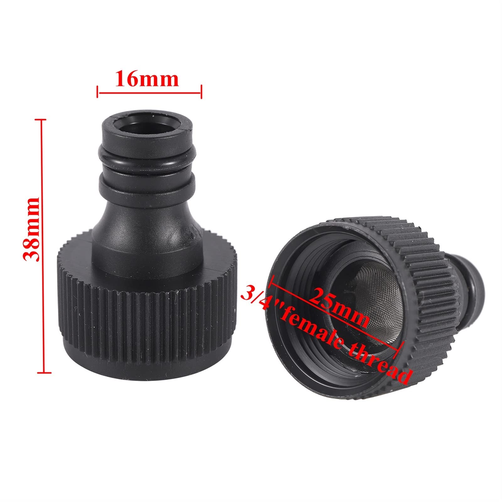Giardinaggio Filettatura Femmina da 3 Pezzi 3/4quot; Connettori rapidi for Acqua da Giardino for capezzoli for Uso Domestico Raccordi per irrigazione