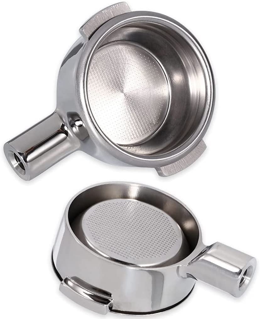 Portafiltro de café,Portafiltro sin fondo, Mango de café de 58 mm, compatible con la máquina de café E61, juego de café con mango modificado de acero inoxidable (ambas orejas) Mango de café (Size : I)