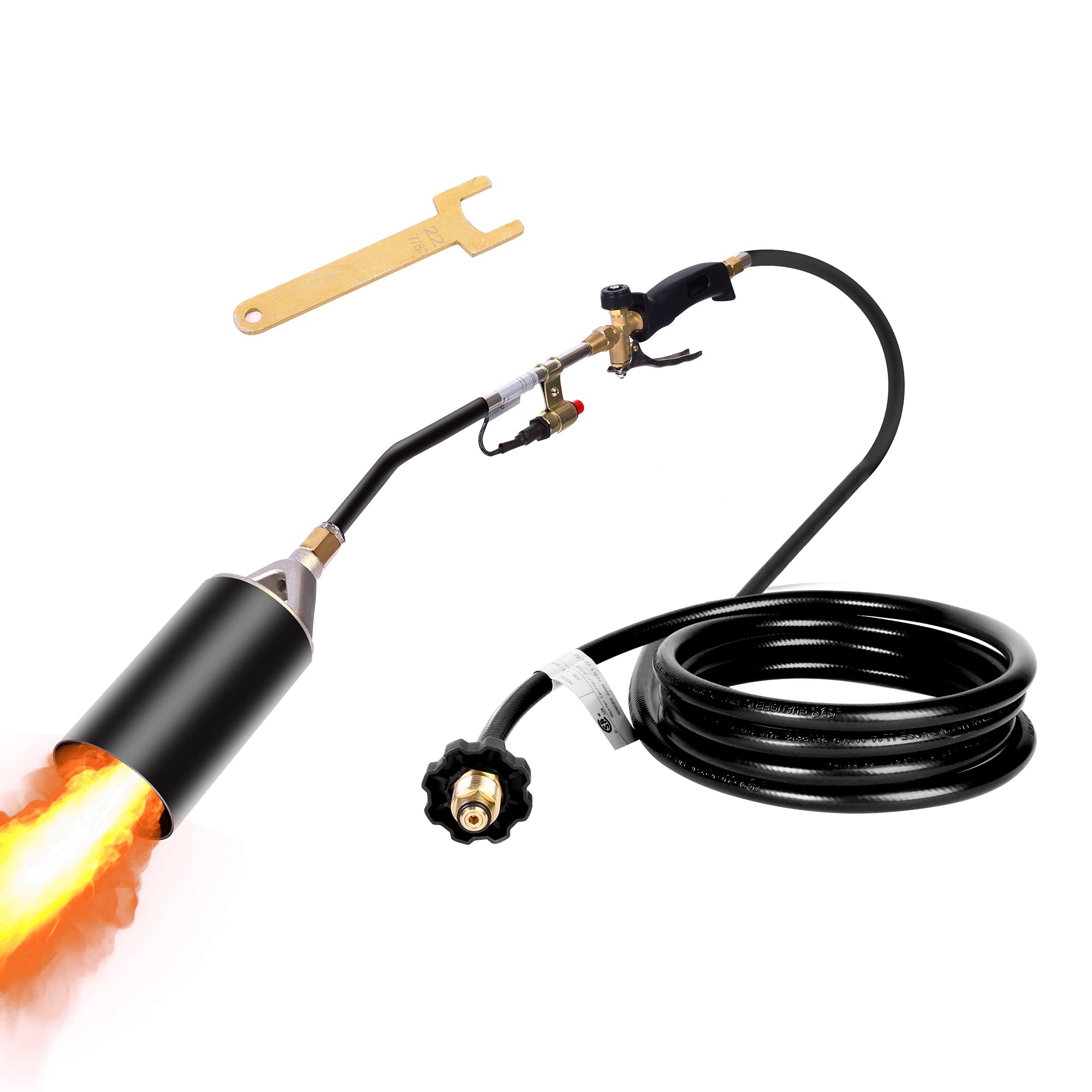 Propane Torch Weed Burner Torch,With Turbo Trigger Push Button Igniter