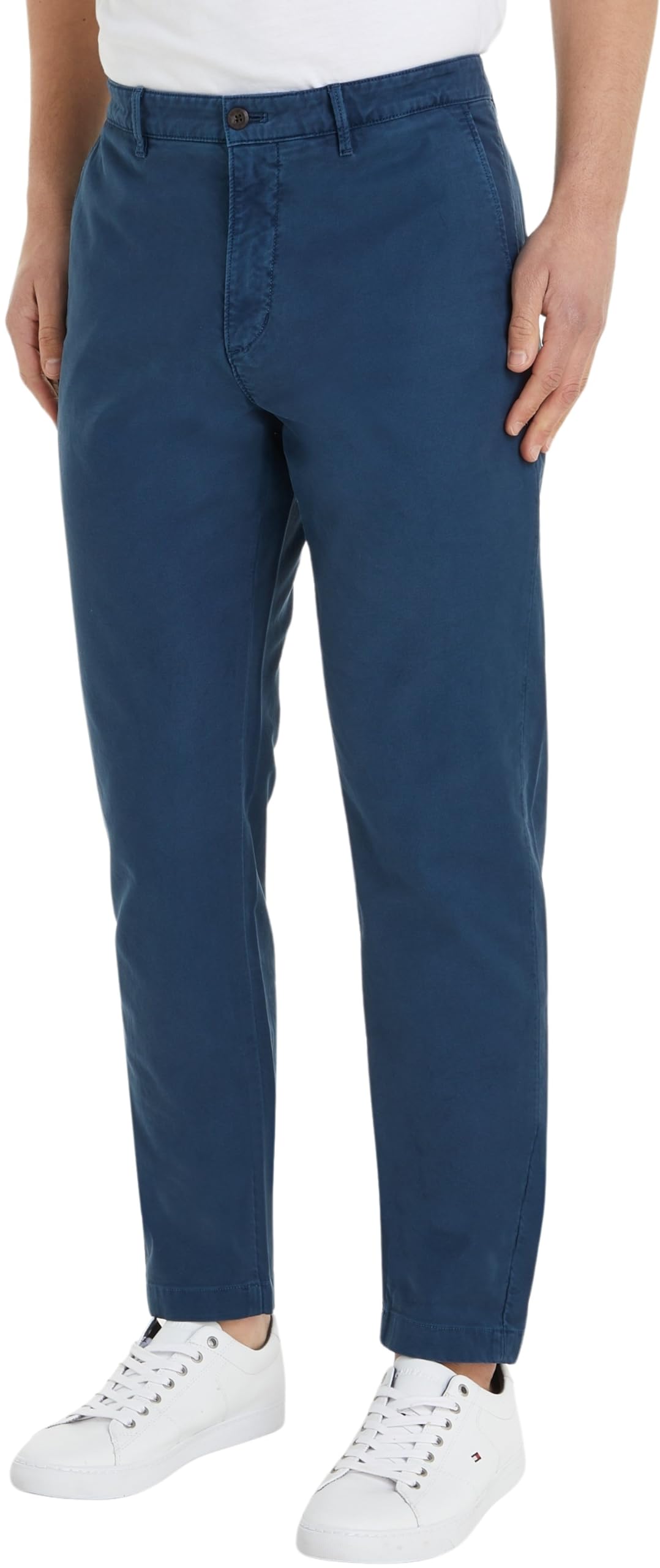 Tommy Hilfiger Men Chino Chelsea Gabardine GMD Woven Pants, Blue, 36/34