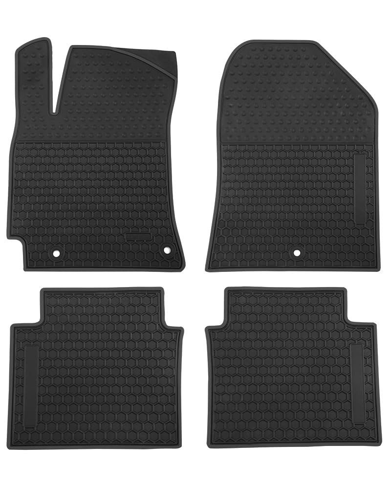 Megiteller Car Floor Mats Custom Fit for Hyundai Elantra 2020 2019 2018 2017 Odorless Washable Heavy Duty Rubber (All Weather) Floor Liners Black