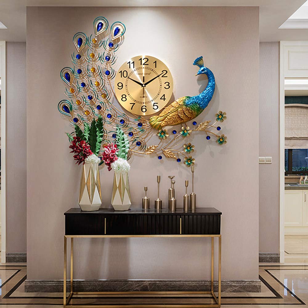 Riesige Uhren für die Wand, Metallwanduhr, kreative Quarzuhr, stumme elektronische Uhren, 70 cm x 65 cm