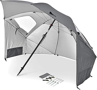 Sport-Brella Premiere UPF 50+ Umbrella Shelter for Sun and Rain Protection (8-Foot)