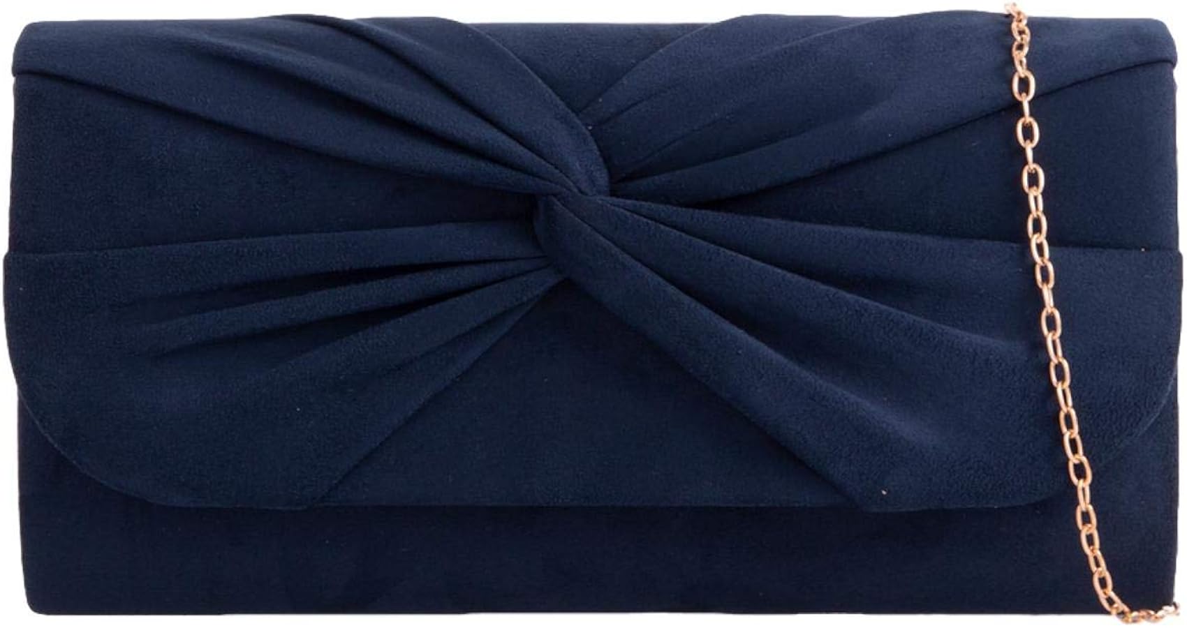 Clutch blau samt Clearance