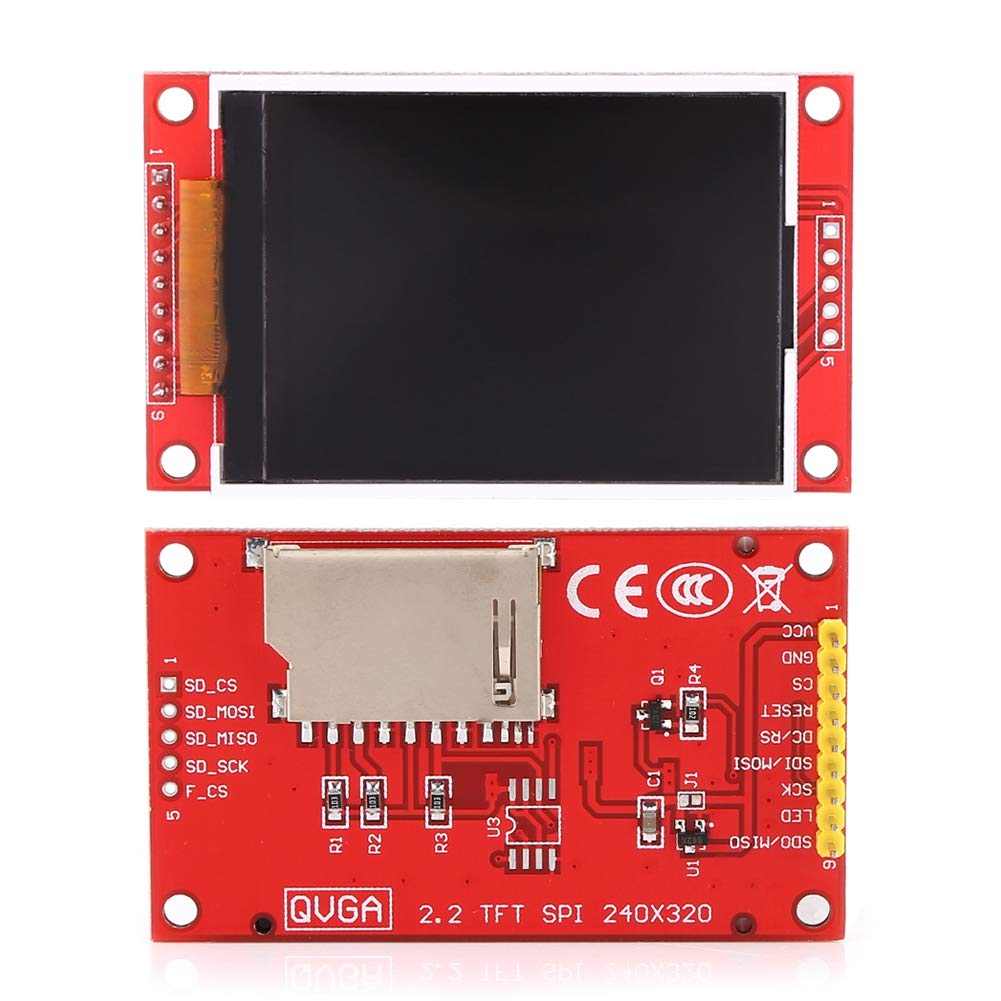 2,2 Zoll TFT SPI LCD-Display-Modul 240x320 Mit SD-Kartensteckplatz – Kompatibel Mit Analogem Und Hardware-SPI