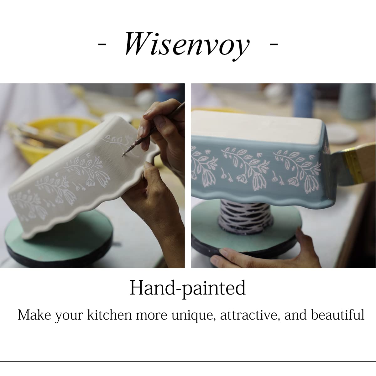 Wisenvoy Ceramiczna forma do pieczenia chleba, nieprzywierające prostokątne formy do pieczenia