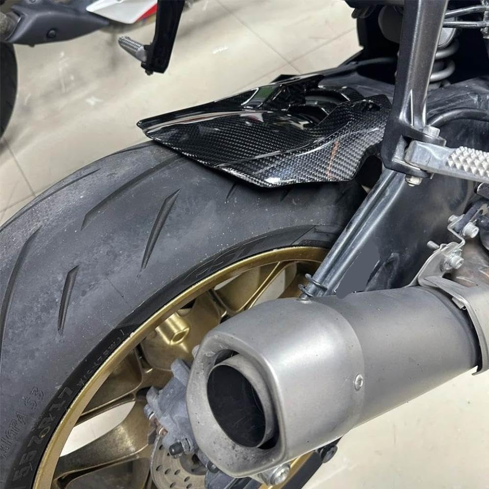 Motorcycle Carbon Fiber Rear Mudguard Compatible With R1 2009 2022 MT10 FZ10 2016 2023 Mud Splash Wheel Hugger Guard Fairing Universal Fit