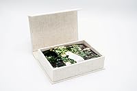 Personalized Linen Photo Box for 5x7 Prints - Wedding Photographer Keepsake & Presentation Box by Stratum
