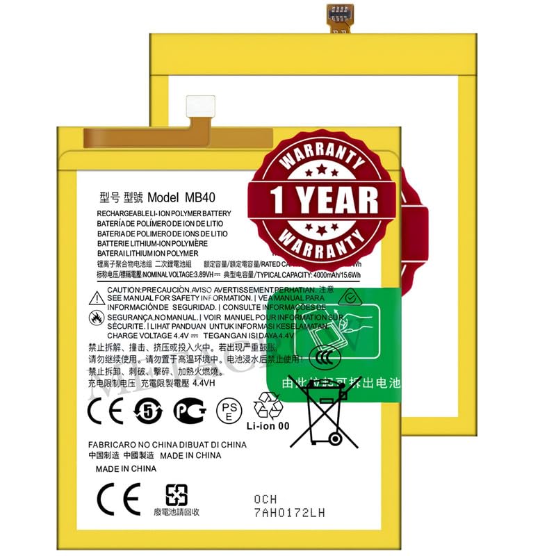 Image of Original MB40 Battery Compatible with Motorola Edge 20 - (4000mAh) - 1 Year Warranty BC45