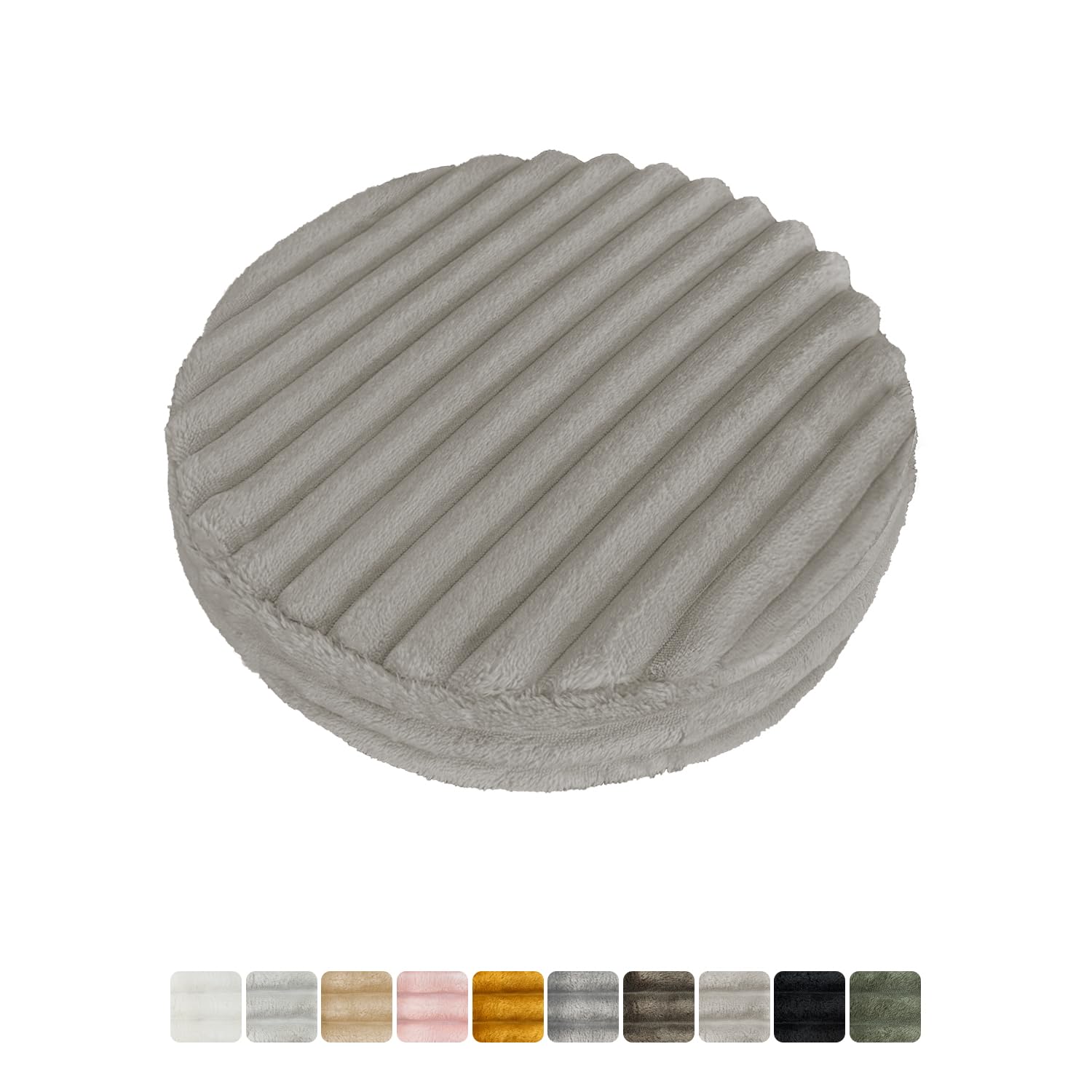 Coussin de chaise rond de jardin jaune abricot pour assise de salle à manger