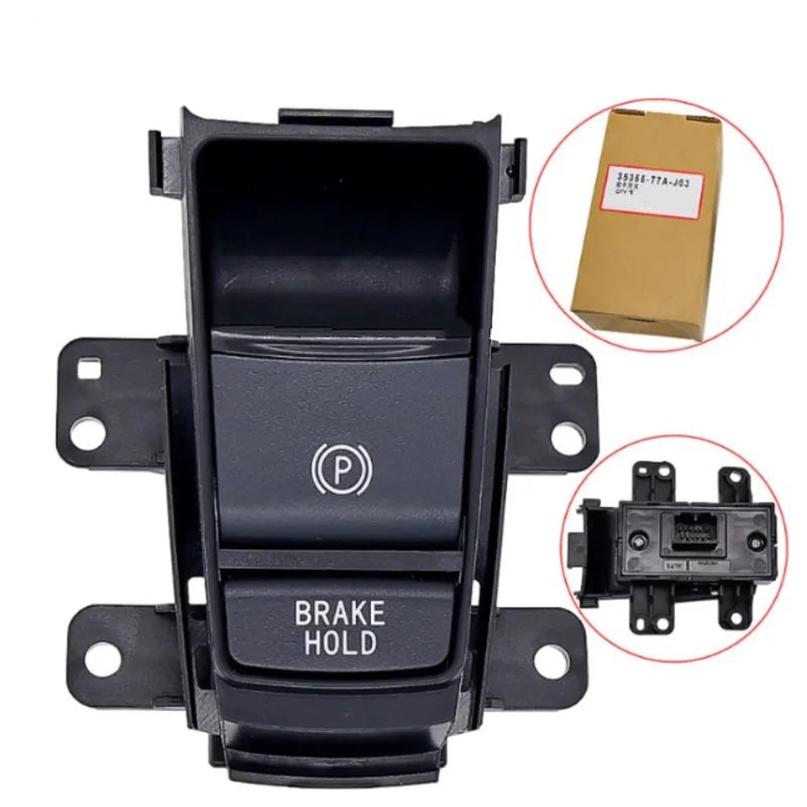 Przełącznik hamulca postojowego 35355-T7A-J03 35355-T7A-J02 Elektroniczny automatyczny przycisk hamulca ręcznego Przełącznik hamulca postojowego Pasuje do Hondy XR-V Vezel