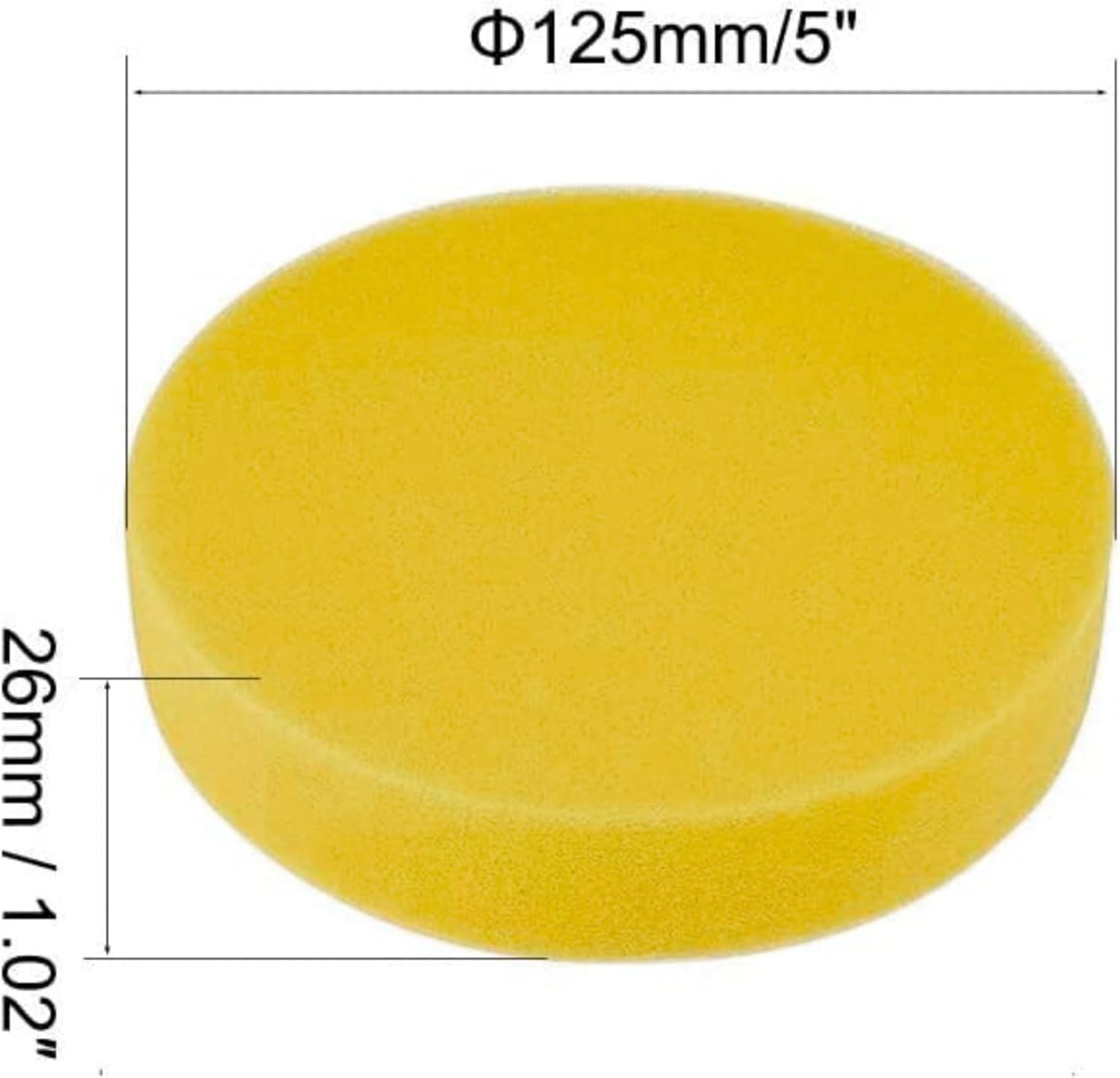 Inditrust 5 Inch Foam Drill Polishing Pad | Flat Sponge Sander Pad for Sanding, Polishing, Grinding & Waxing (2 PC)