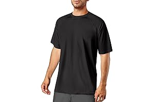 Rash Guard for Men Swim Shirts Short Sleeve UPF 50 UV Sun...