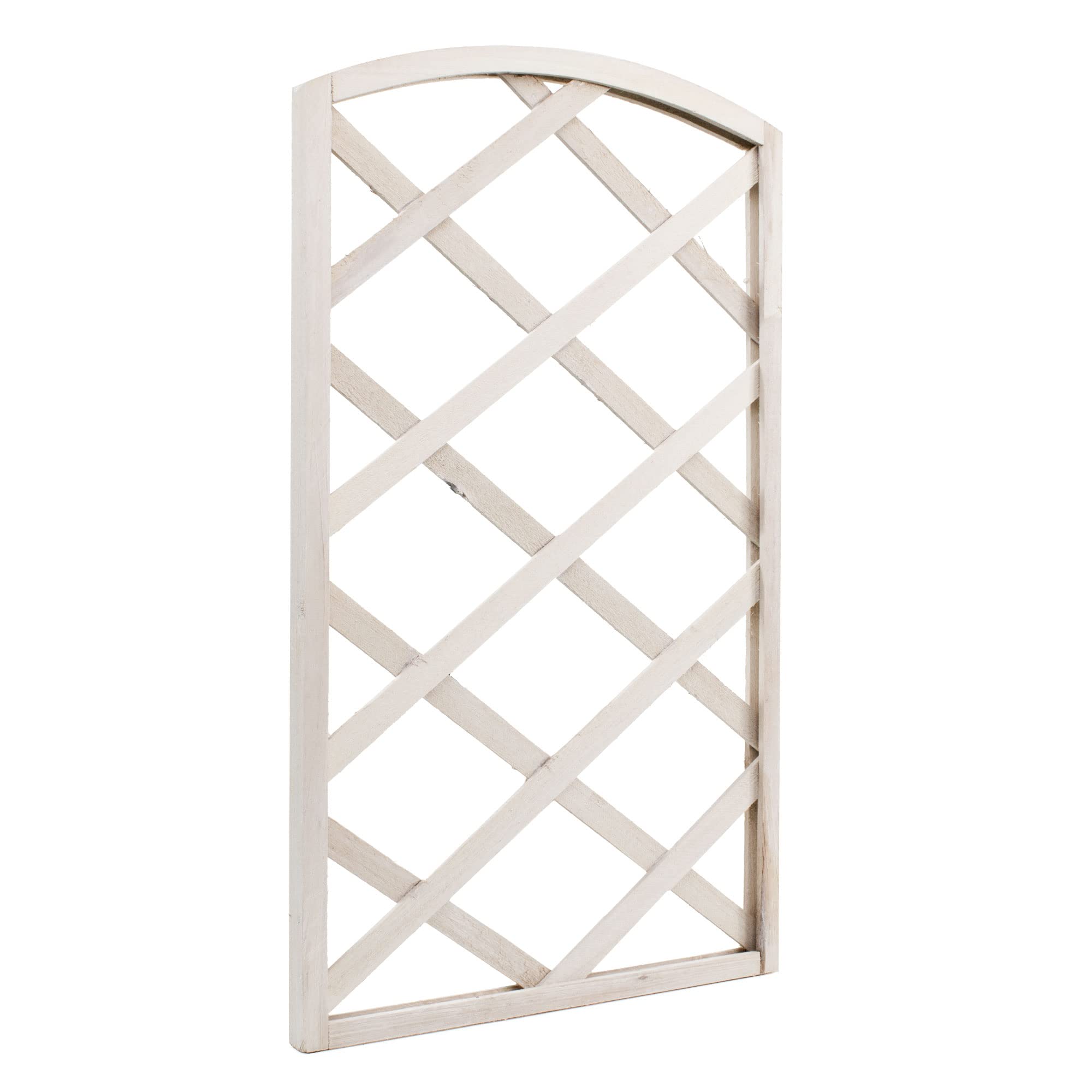 The Secret Home - Paneles de Celosía de Madera - Decoración para Interiores o Exteriores - Ideal para Jardín, Terraza o Balcón (Modelo 9 - Blanco)