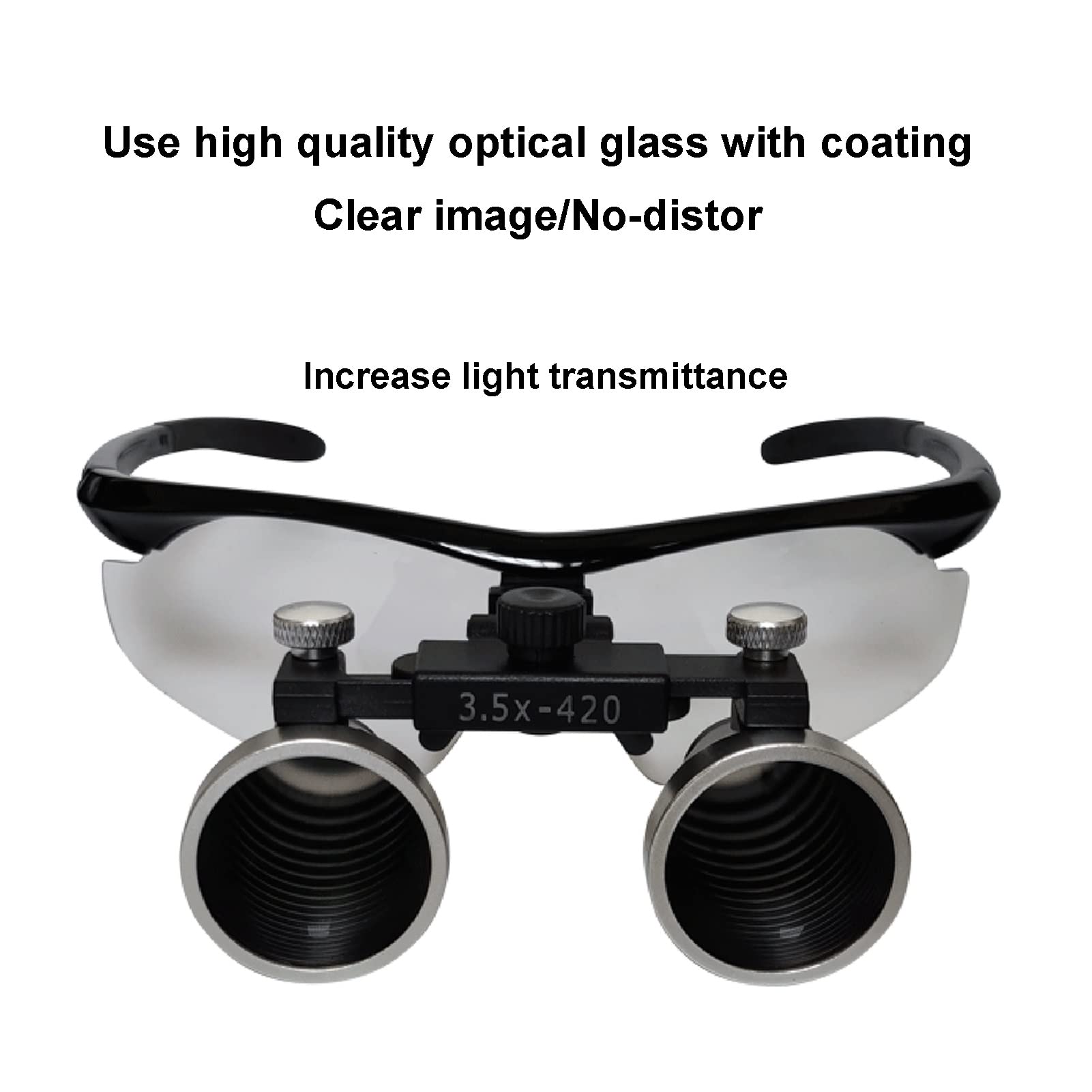 Loupe Binoculaire Chirurgicale, Loupes Binoculaires Lunettes Optiques, Loupes Ultra-légères 2,5X 3,5X Loupe Grossissement Binoculaire, Pour La Chirurgie Dentaire Opération D'anastomose Vasculaire ( Si