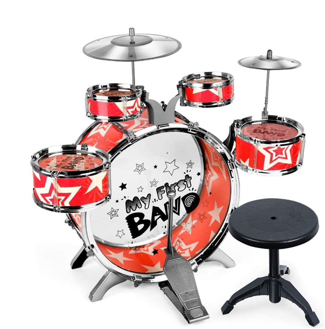 Sowofa Kids Boy Girl Beginner Drum Set Musical Instrument Beat