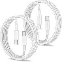 iPhone Charger Cable Fast Charging, 60W Nylon Cable for Apple [MFi Certified] 2 Units-1M+1M USB C to USB C Cable for iPhone 17 16 15 Pro Max,iPad,Xiaomi,Samsung S25,S24.