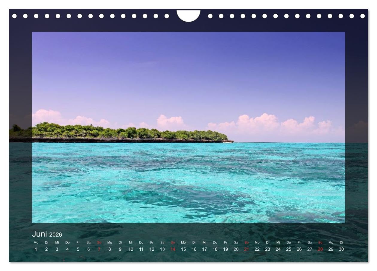 Sansibar (Wandkalender 2026 DIN A4 quer), CALVENDO Monatskalender: Impressionen Sansibar (CALVENDO Natur)