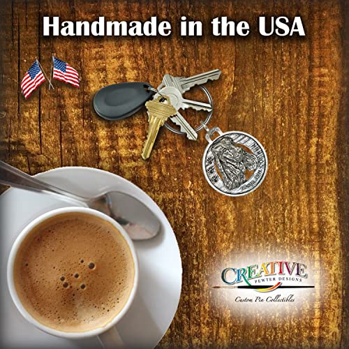 English Cocker Spaniel Keychain, D074KC, 1 1/2 inch, Dog, Spaniel, Metal, Gift, Handmade in The USA, Wide Range of Dog Designs Available, 100% American Made.4