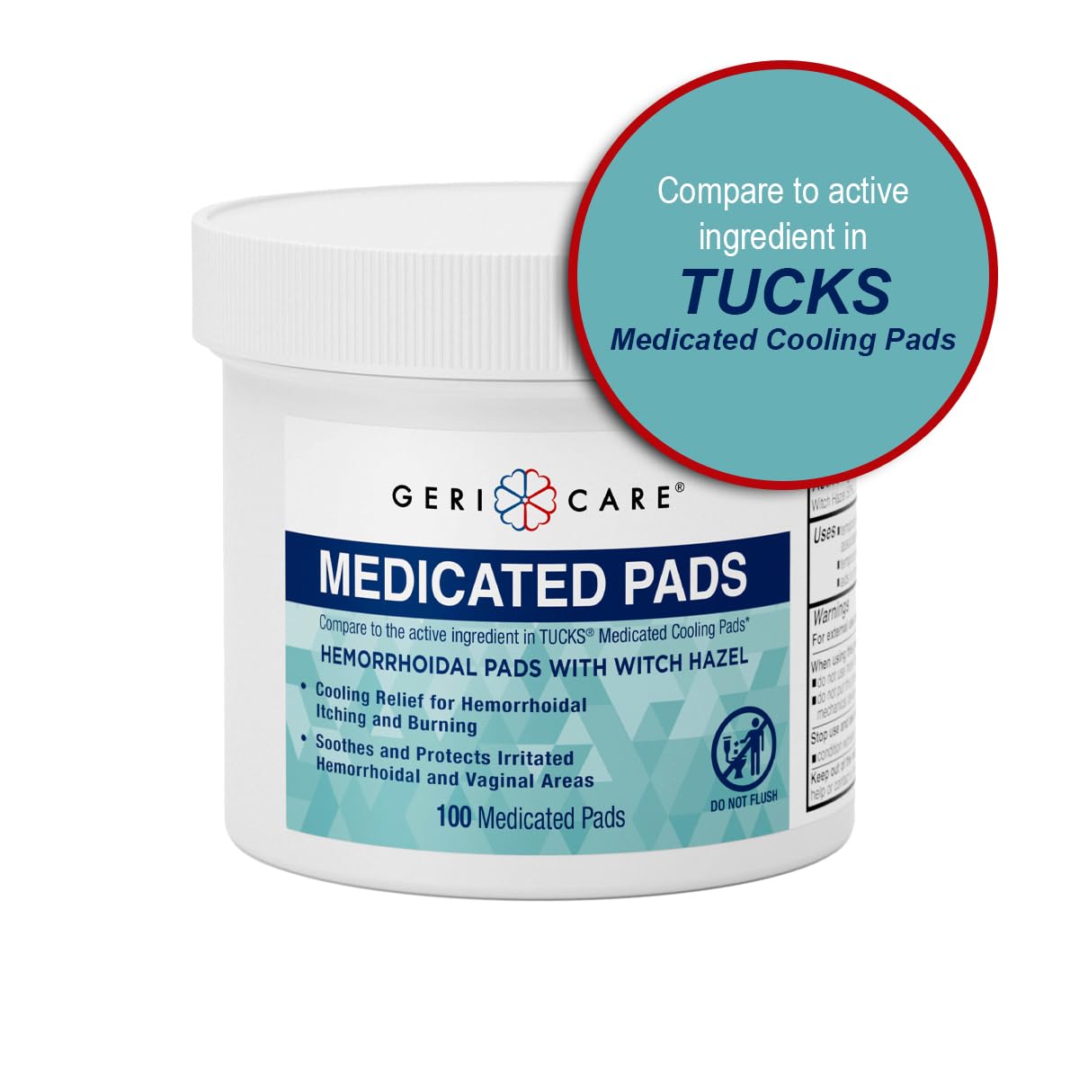 Amazon.com: GeriCare Medicated Cooling Pads with Witch Hazel. for