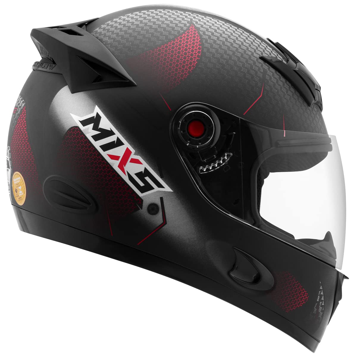Capacete Fechado Mixs MX5 Blaze Fosco Tam. 62 Vermelho | Amazon.com.br