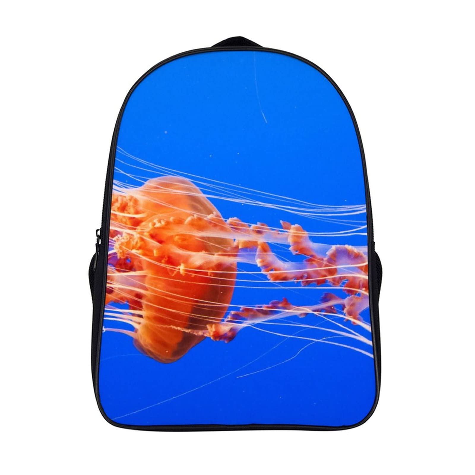 Sac à dos d'école imprimé méduse relief 3D cool et unisexe