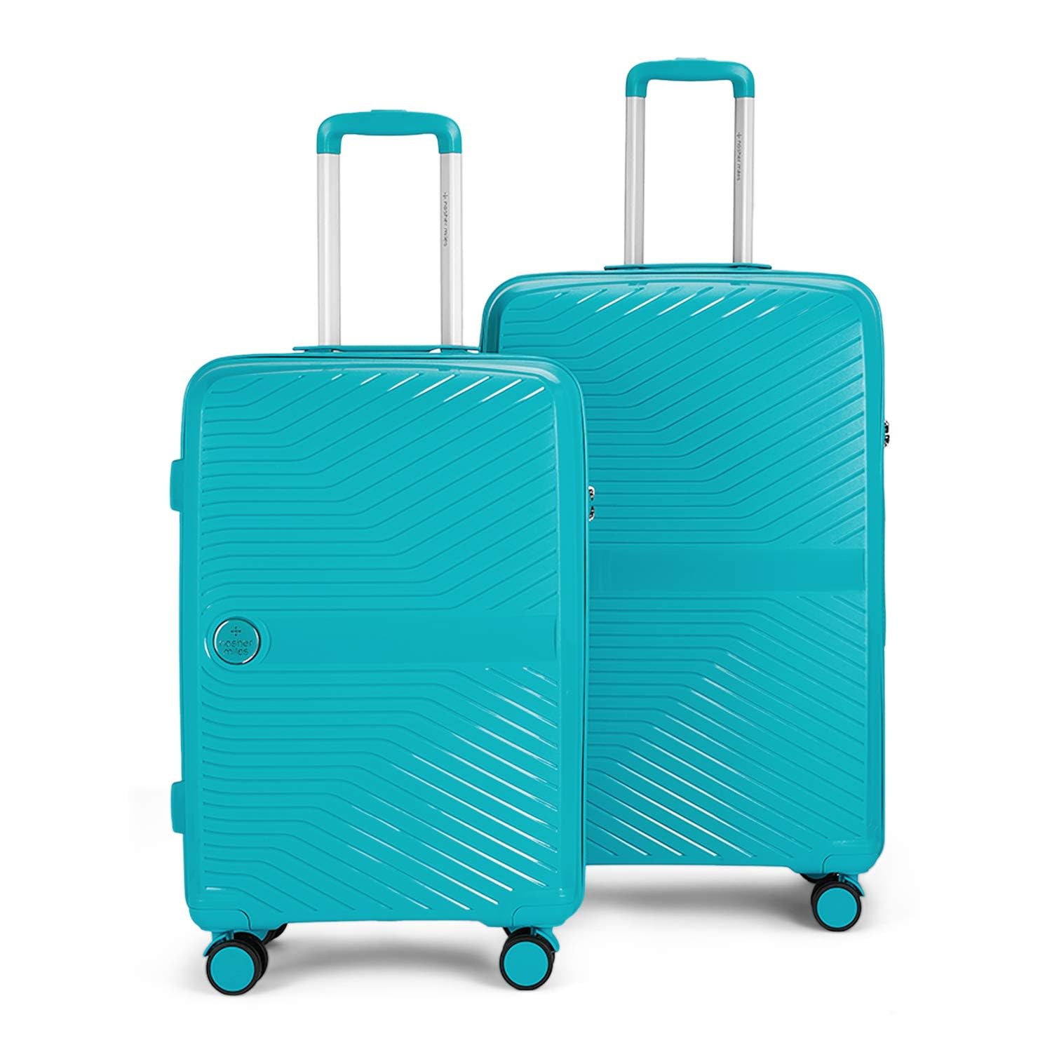 Nasher Miles Bruges Hard-Sided Polypropylene Luggage Set of 2 Teal Trolley Bags (65 & 75 cm) (B082STBDQP) Amazon Price History, Amazon Price Tracker