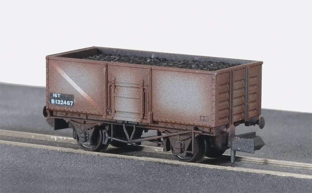 Amazon | Nゲージ イギリス2軸貨車 石炭運搬車(鋼製・BR・グレイ