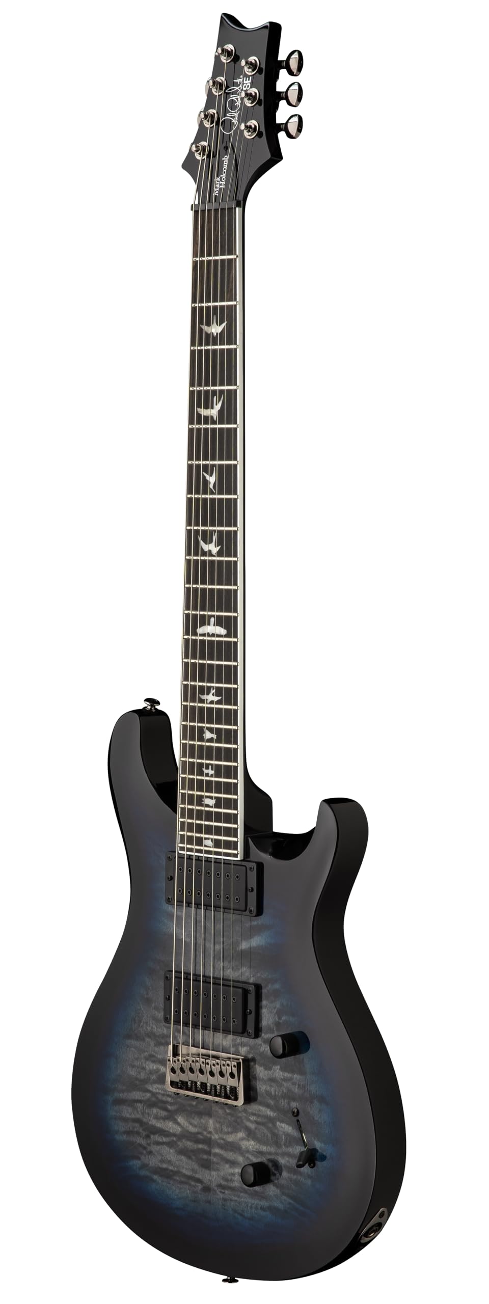 Amazon.com: PRS SE Mark Holcomb SVN Electric Guitar, Holcomb Blue