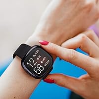 Vista 4 de Paquete de 6 fundas protectoras de pantalla compatibles con Fitbit Sense/Fitbit Versa 3, TPU suave alrededor completo para reloj inteligente Fitbit