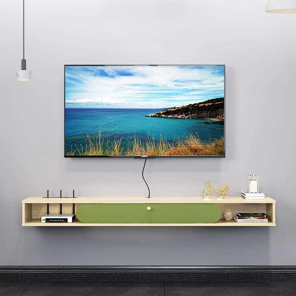 テレビキャビネット、テレビローボード、フローティングシェルフ、フローティングテレビコンソール、47.2/62.9インチモダンエンター