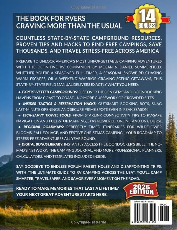 The Ultimate Guide to RV Camping Across The USA: Countless State-By-State Campground Resources, Proven Tips & Hacks to Find Free Camping, Save Thousands, And Travel Stress-Free Across America - Image 2