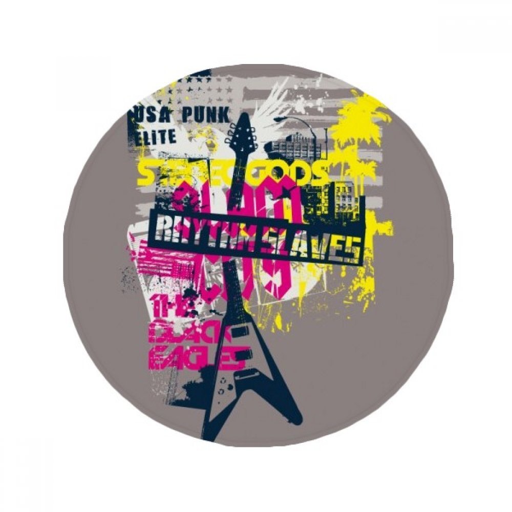 Cadeau original tapis de sol guitare graffiti pour passionné de musique