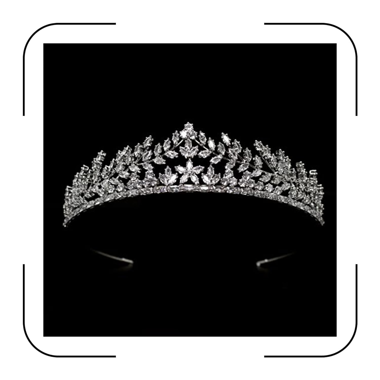 Sparkly Small Zircon Wedding Crowns and Tiaras for Women Cubic Zirconia Quinceanera Crown Sweet 16 Tiara Little Silver Gold Headband Crystal Headpieces Coronas Para 15 Anos Quinceaneras 2023