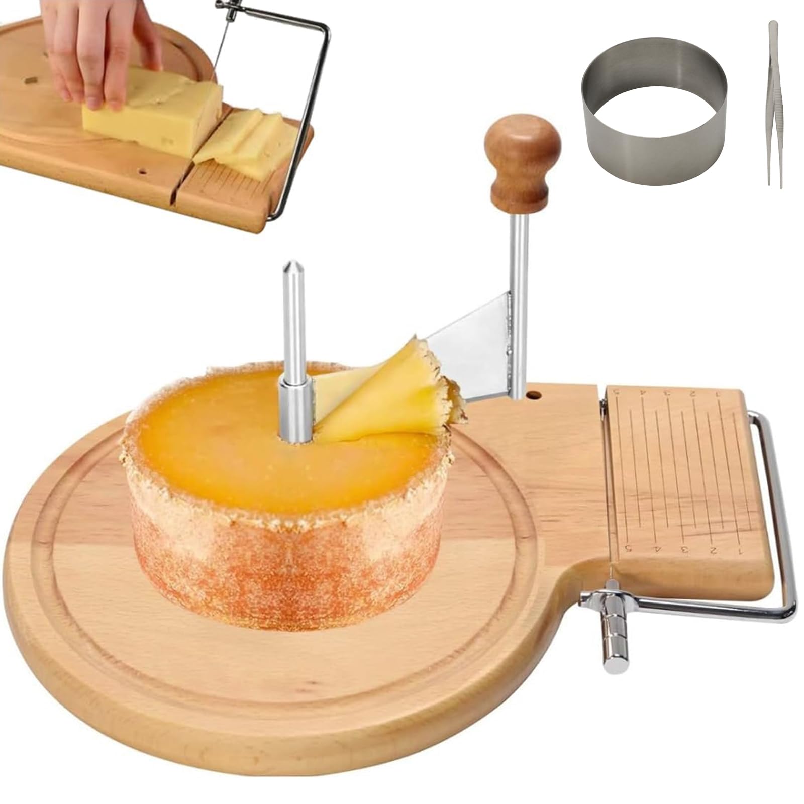 Affetta formaggio regolabile per spirali decorative e gourmet, formaggio duro e morbido e affettatrice per cioccolato