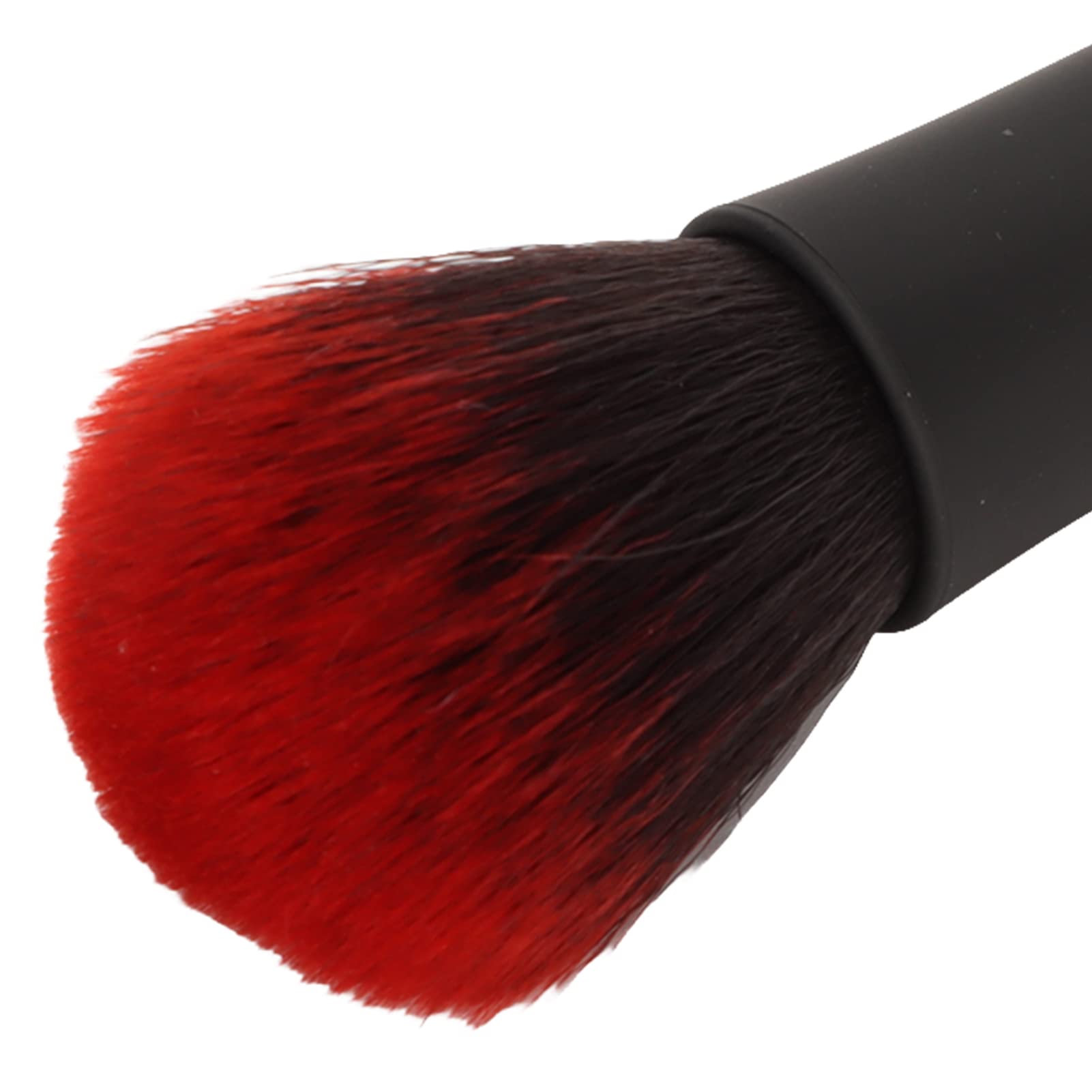 Brosse de maquillage rechargeable, brosse électrique à 10 vitesses pour fond de teint et poudre libre, étanche pour crème liquide (Tête ronde noire)