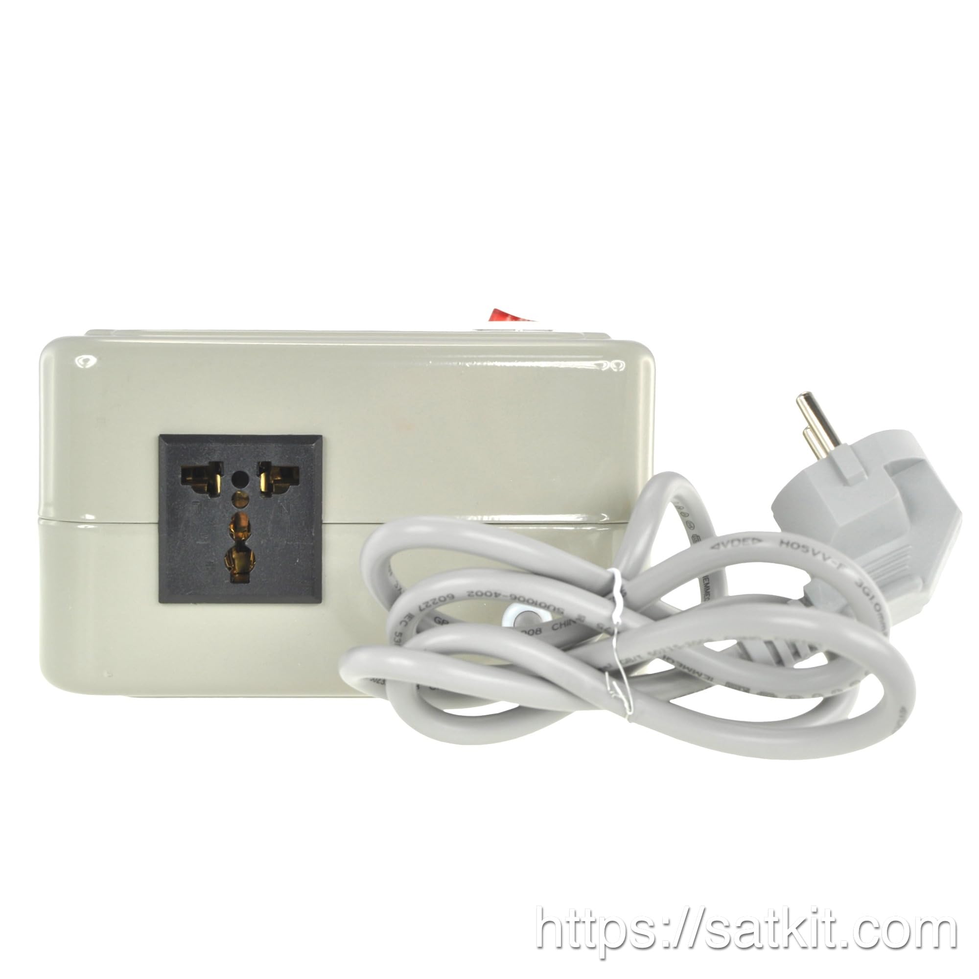 Mlink Transformador de Corriente 220V a 110V 3000W Toroidal Onda Senoidal Pura Carcasa Metálica Enchufe Universal