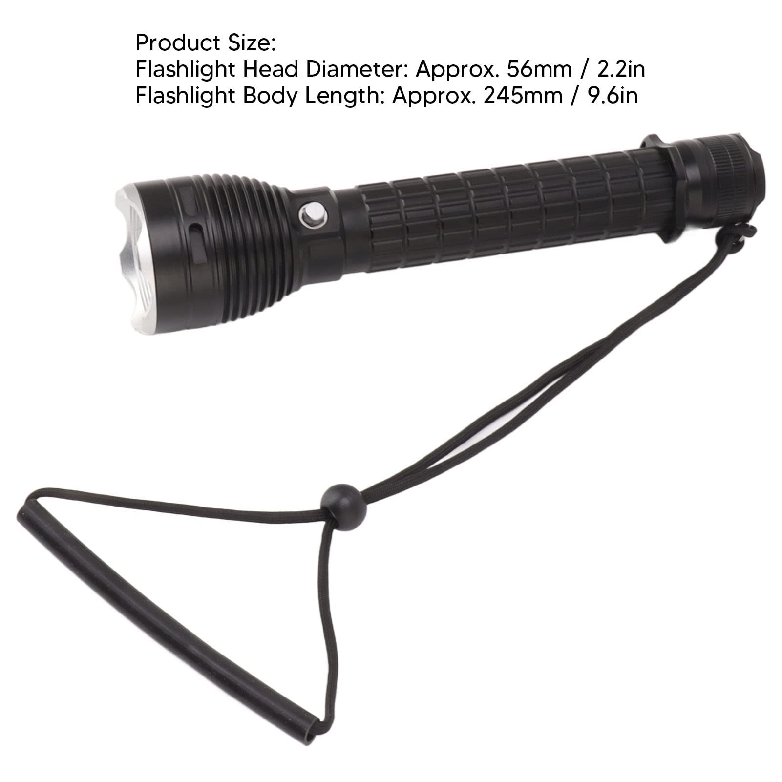 Torcia Subacquea Impermeabile IPX8 3200 per Immersioni Deep Sea